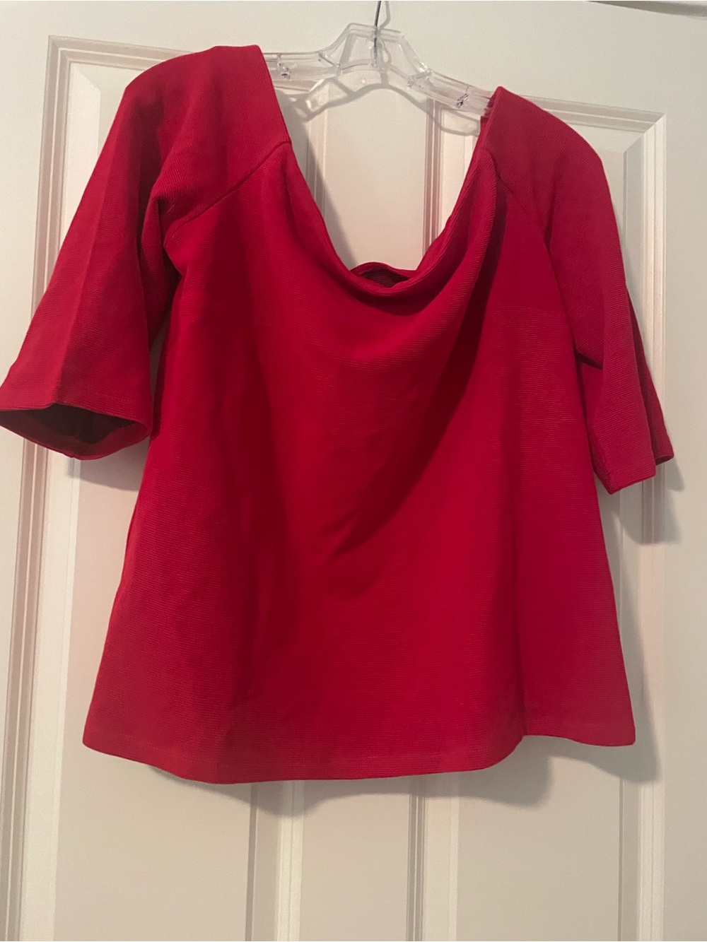 Eloquii off the shoulder Red top.